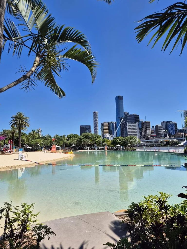 Streets Beach in Brisbane